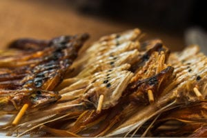 smoked fish from the local market