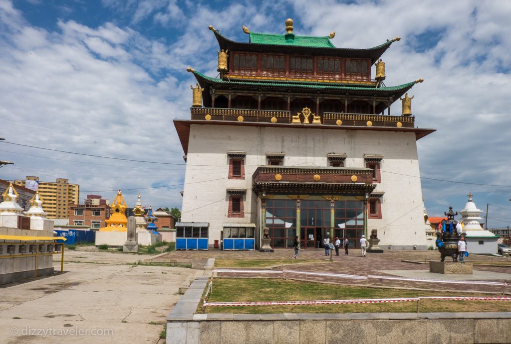 The Gandantegchinlen Monastery in Ulan Bator