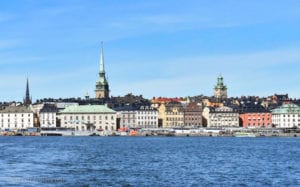 View of Stockholm from water taxi