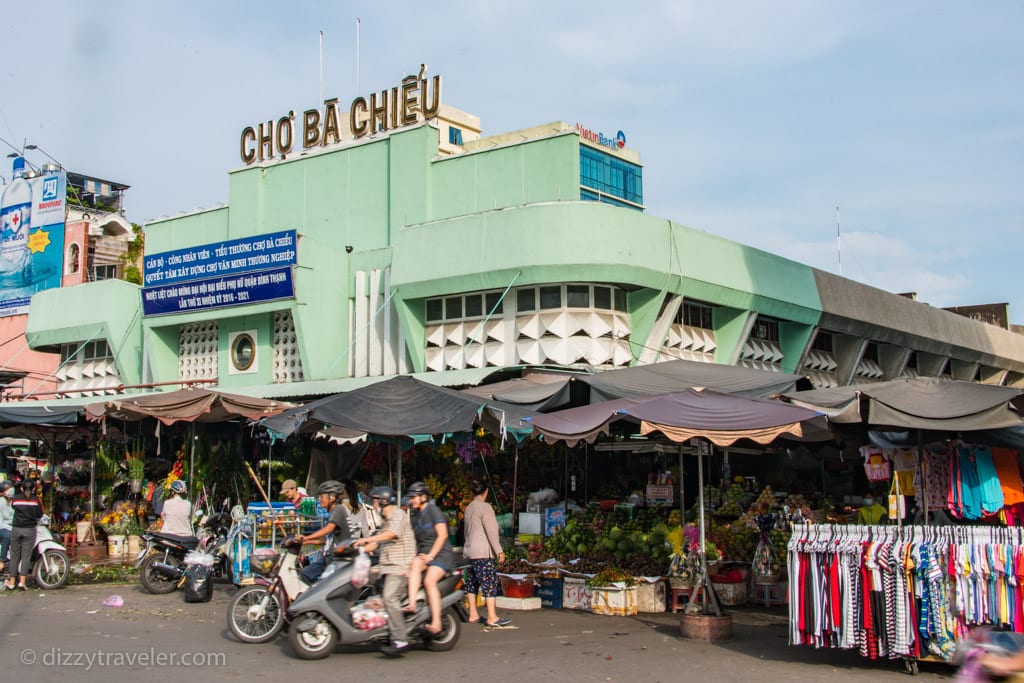 In front of Cho Ba Chieu Market, Ho Chi Minh City