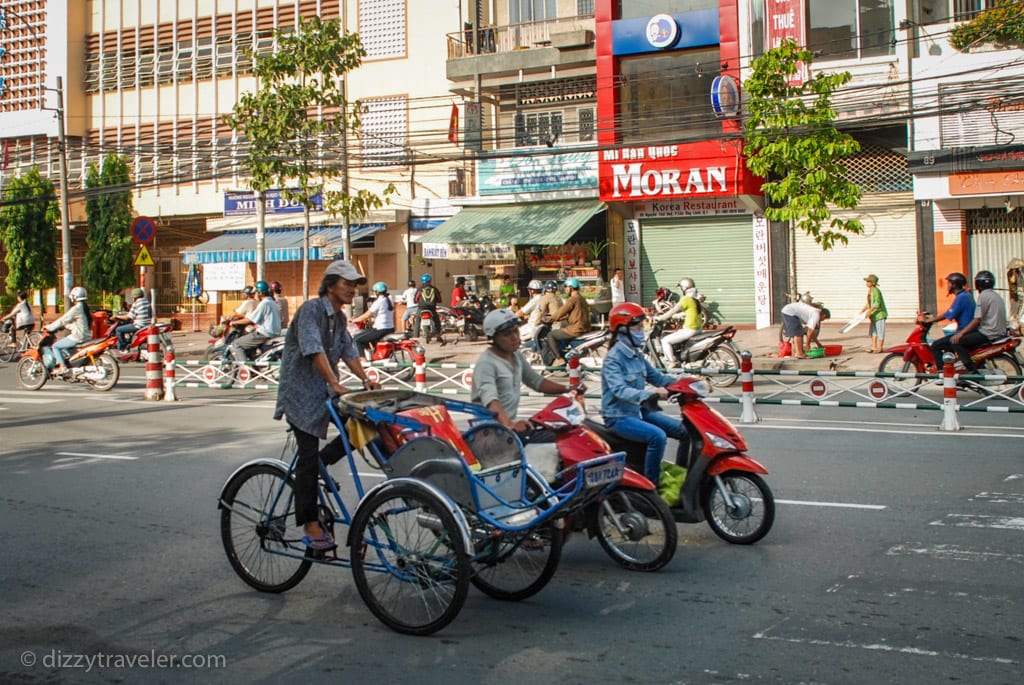 Cyclo in Saigon