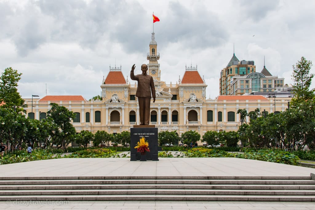 Statue of Ho Chi Minh at the square, Saigon