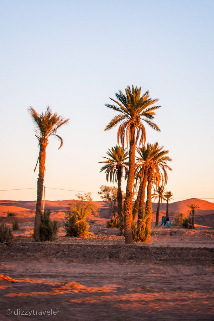 Sand dunes in Merzouga