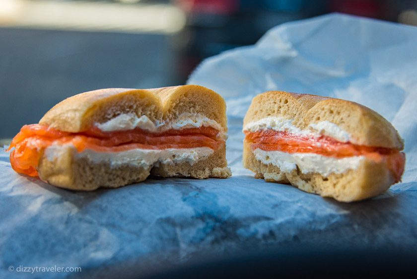 Bagel with Smoke Salmon