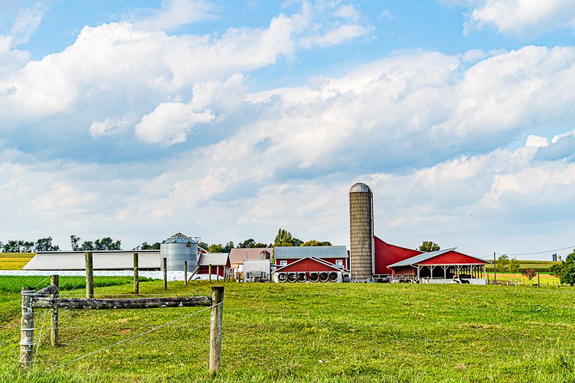 Farm barn field in Lancaster, PA
